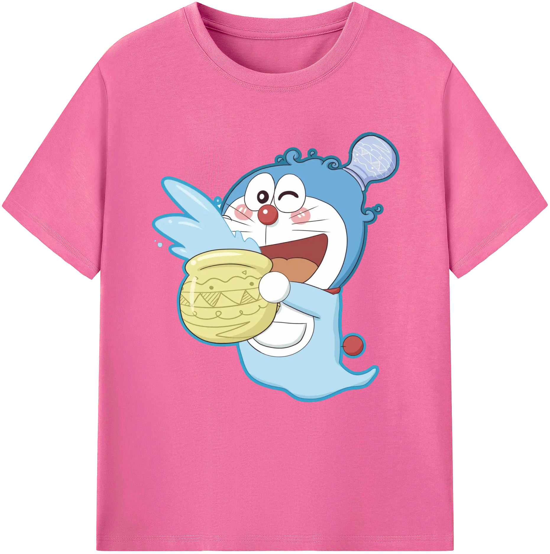 （画像用） ドラえもん Doraemon レディースカジュアルプリントTシャツ（綿100％）